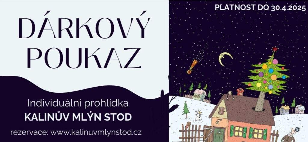 Kalibův mlýn Stod, úniková hra Plzeň, voucher